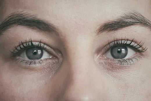 woman with lifted lashes
