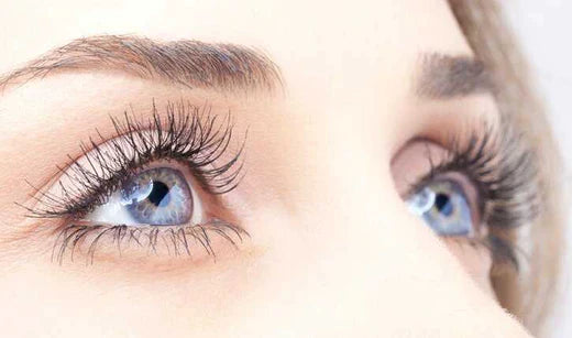 woman with lifted lashes