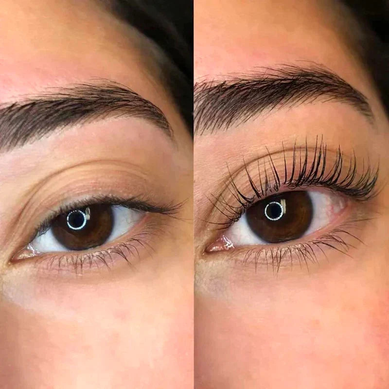 eyelash lift before and after