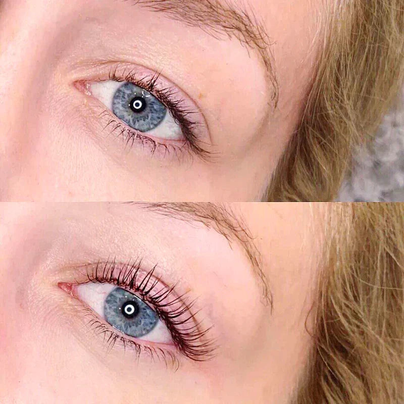eyelash lift before and after