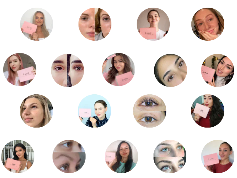 lash lift kit collage
